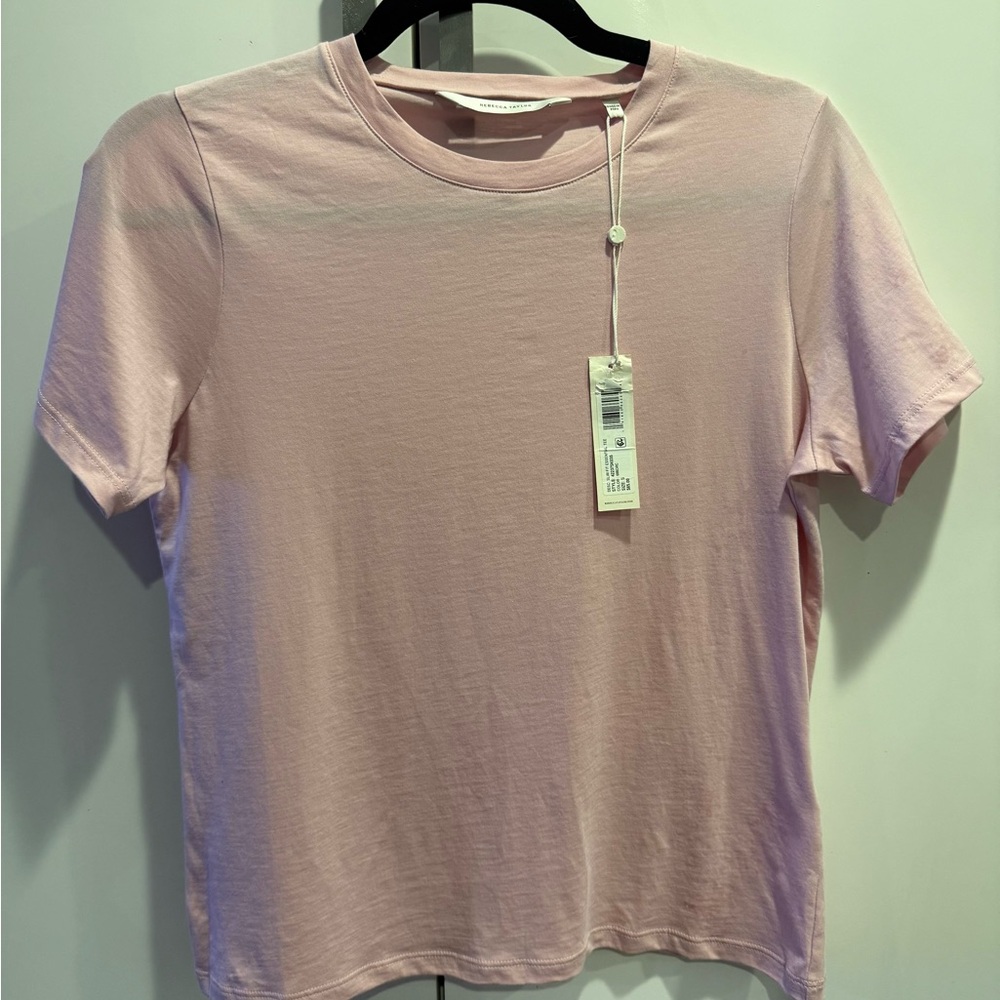 NWT Rebecca Taylor Soft Pink Short Sleeve Tee